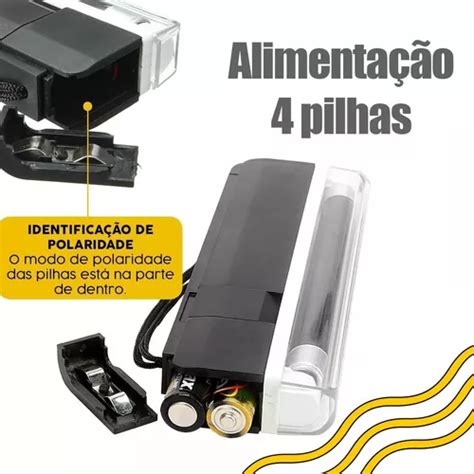 Identificador Notas C Dulas Dinheiro Falso Luz Negra Uv R Em