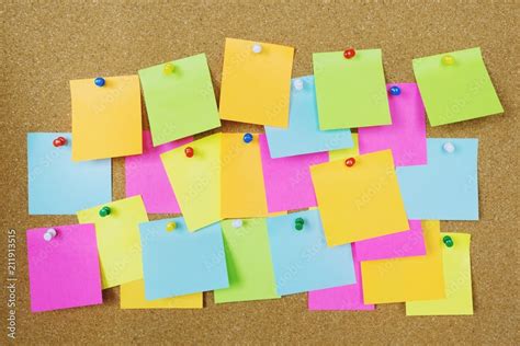 Collection Of Colorful Variety Post It Paper Note Reminder Sticky