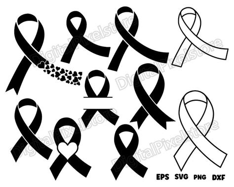 Awareness Ribbon Svgawareness Ribbon Svg Bundleribbon Vectorcancer Awareness Ribbon Png