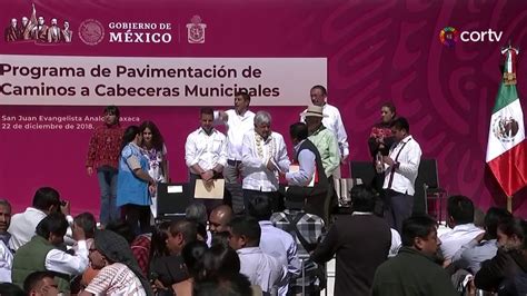 Programa de Pavimentación de Caminos a Cabeceras Municipales YouTube