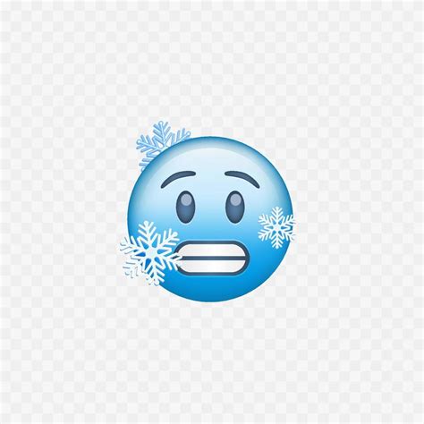 Cold Weather Frozen Blue Emoji Isolated Vector 16097023 Vector Art At Vecteezy