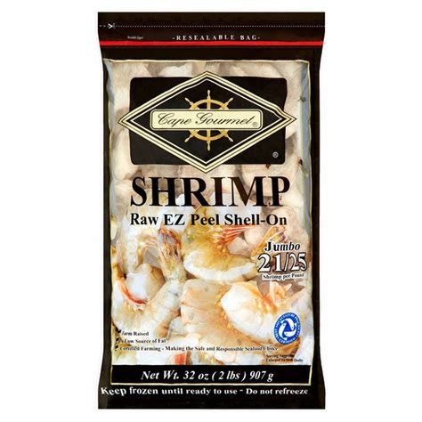 Cape Gourmet Raw Ez Peel Shell On Jumbo Shrimp 32 Oz Delivery Or