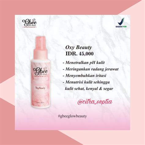 Jual Oxy Beauty Gbee Glow Beauty Glowbeauty Skincare Shopee Indonesia