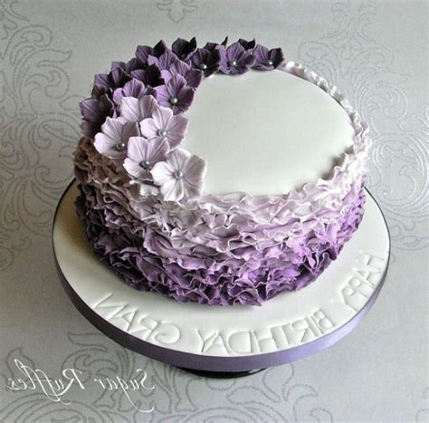 purple birthday cake ideas  ruby gagnon blog
