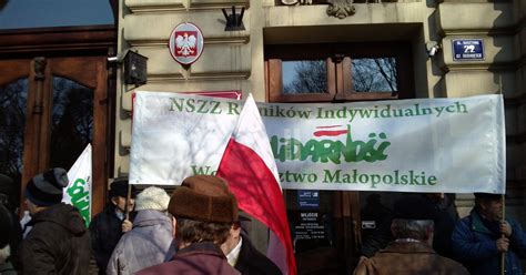 Protest rolników w Krakowie Wiadomości