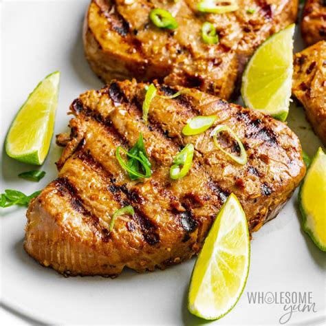 Grilled Tuna Steak Recipe Quick And Easy Wholesome Yum