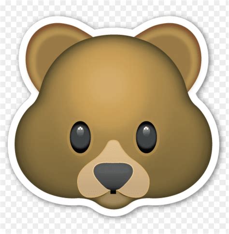 Bear Face Emoji cutout PNG & clipart images | TOPpng