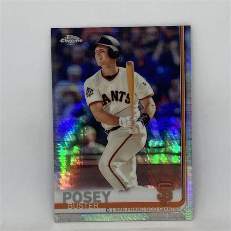 Buster Posey Prism Refractor Insert Topps Chrome Baseball Card