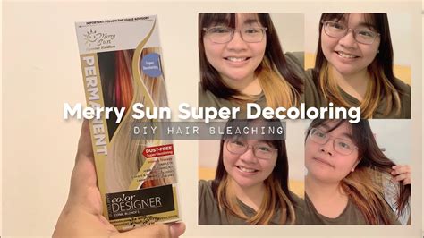 Diy Hair Bleaching Using Merry Sun Super Decoloring Bleach Powder 👩‍🦳