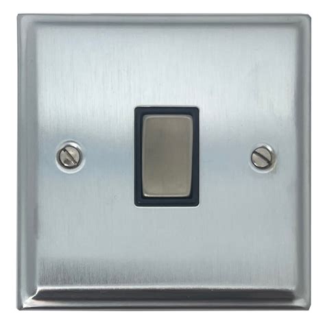 Gh Deco Satin Chrome Intermediate Switch 1 Gangblack Insertmatching