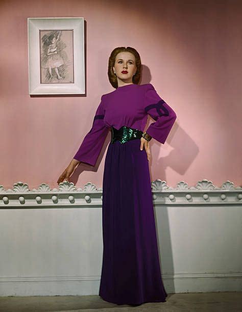 364 Deanna Durbin Photos And High Res Pictures Purple Evening Gown