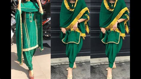 Lace Design On Plain Suit Punjabi Suits With Laces Design Plain