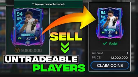 How To SELL ANY UNTRADEABLE PLAYER In FC Mobile 24 YouTube