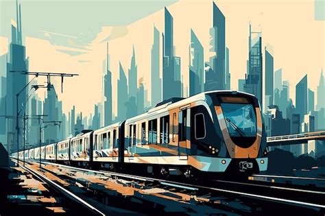 Arte vectorial metro carril símbolo dibujo retro tubo blanco estilo de