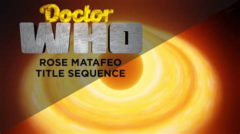 Rose Matafeo 14th Doctor Title Sequence Concept Youtube