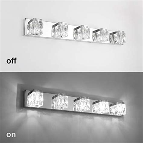 Ralbay Led Modern Bathroom Vanity Lights Lights Crystal Glass