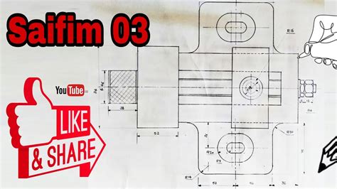 How To Draw Assembly Of Machine Vice Full Details Saifim Youtube