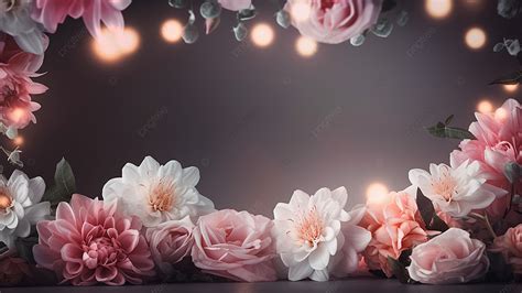 Flowers Wedding Background Border Wedding Background Flower Border