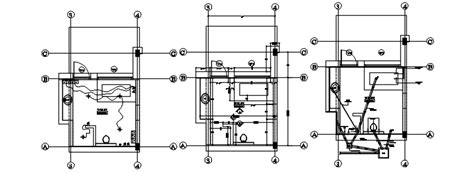 Bathroom layout in AutoCAD - Cadbull