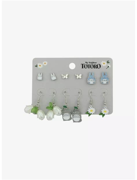 Studio Ghibli My Neighbor Totoro Flower Earring Set Hot Topic In