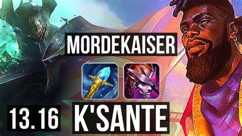 MORDEKAISER Vs K SANTE TOP Rank 8 Morde 6 2 6 KR Challenger 13