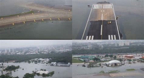 Devido S Fortes Chuvas No Rs Aeroporto De Porto Alegre Fechado