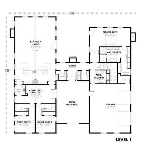 Modern Farm & Country II + Loft House Plan