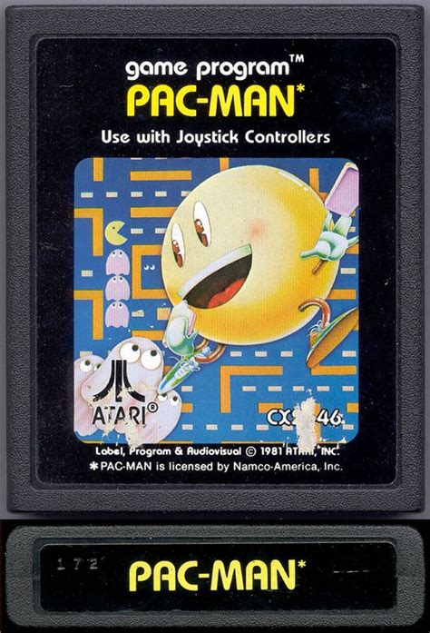 Pac-Man (1982) Atari 2600 box cover art - MobyGames