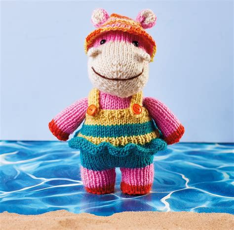 Beach Hippo Toy Knitting Pattern Knitting Patterns Lets Knit Magazine