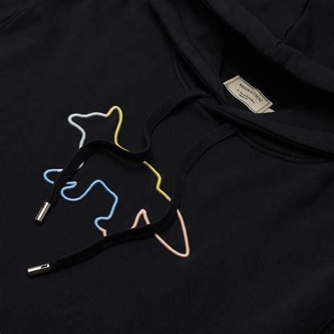 Мужская толстовка Maison Kitsune Hoodie Rainbow Profile Fox Embroidery ...