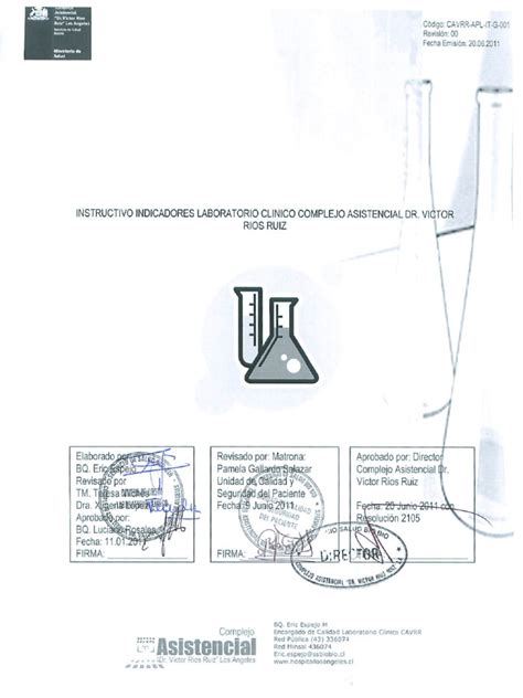 Pdf Instructivo Indicadores Laboratorio Clinico Pdf Dokumen Tips