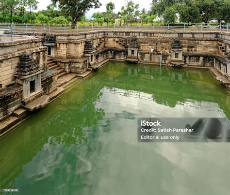 Manikeshwara Temple And A Pond Lakkundi Stock Photo Download Image