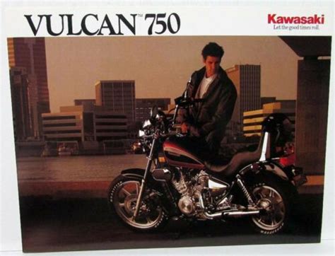 1990 Kawasaki Vulcan 750 Motorcycle Dealer Sales Brochure Data Sheet Vn750 A6 Ebay