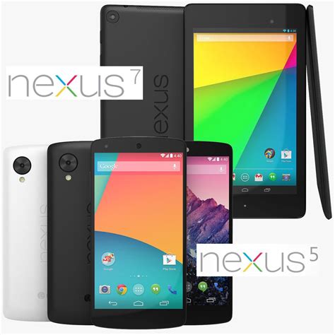 coleccion google nexus   nexus  modelo   max ds fbx obj