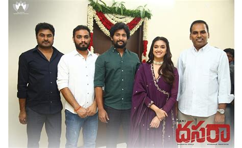 Nani, Srikanth Odela, SLVC’s Dasara Launched Grandly - IndustryHit.Com