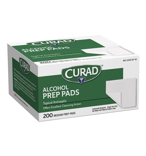 Alcohol Prep Pads Medium 2 Ply 200 Count Curad Bandages Official Site