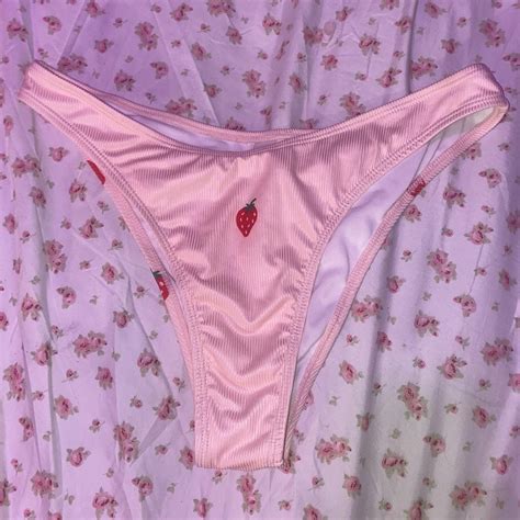 Strawberry High Rise Bikini Bottoms