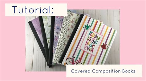 Quick And Easy Covered Composition Book Tutorial YouTube