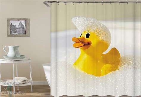 Shower Curtains | Rubber Duck Bubble Bath – Shower of Curtains