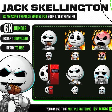 Jack Skellington Twitch - Etsy