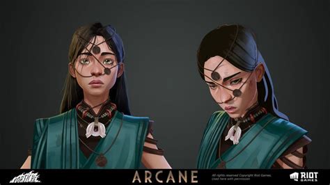 A Closer Look At Texturing In Arcane League Of Legends Princess Face