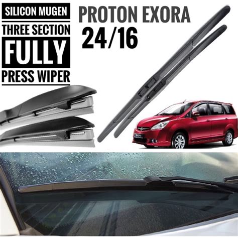 Proton Exora Silicon Mugen Wiper Three Section Fully Press 24 16 1 Set