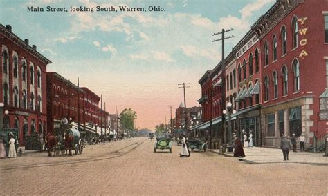 Main Street Looking South, Warren, Ohio circa 1912 | Flickr