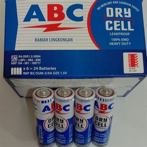 Pcs Baterai Abc Aa Batu Batre Abc Aa Abc A Abc Biru