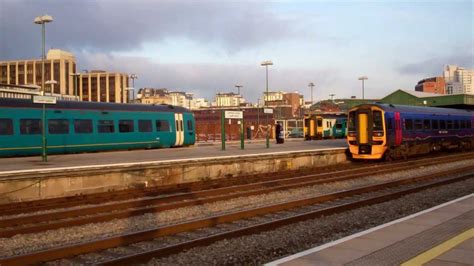 Trains At Cardiff Central Station 13 1 2012 YouTube