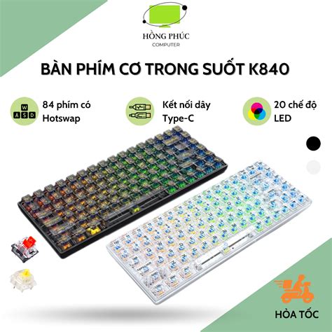 B N Ph M C Gaming Tkl Trong Su T Gi R K Ph M Ch Led Rainbow Hot Swap
