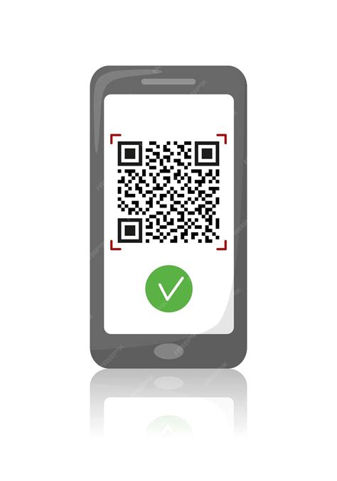 Código Qr En La Pantalla Del Teléfono Vector Premium