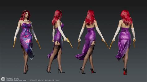 Ant On Twitter Secret Agent Miss Fortune Fan Art Digital 3D By Qiang