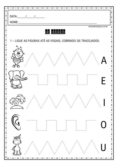 Cobrindo As Vogais - 20 Atividades com Vogais para Imprimir
