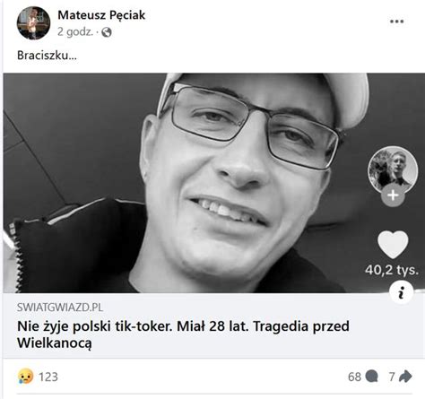 Nie żyje Karol Pęciak znany jako Szalony Karol Tiktoker miał 28 lat